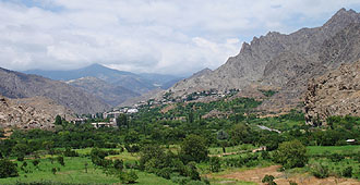 Meghri in der Provinz Sjunikh im Süden Armeniens