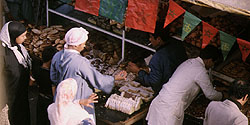 Marktszene in der Medina von Rabat