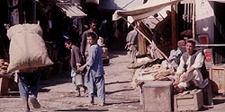 Brotstände im Markt von Mazar-i-Sharif