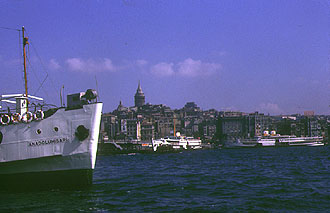 Galata am goldenen Horn in Istanbul